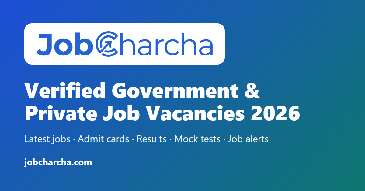 Staff Nurse GSSSB Bharti 2026 - 11 Posts | JobCharcha